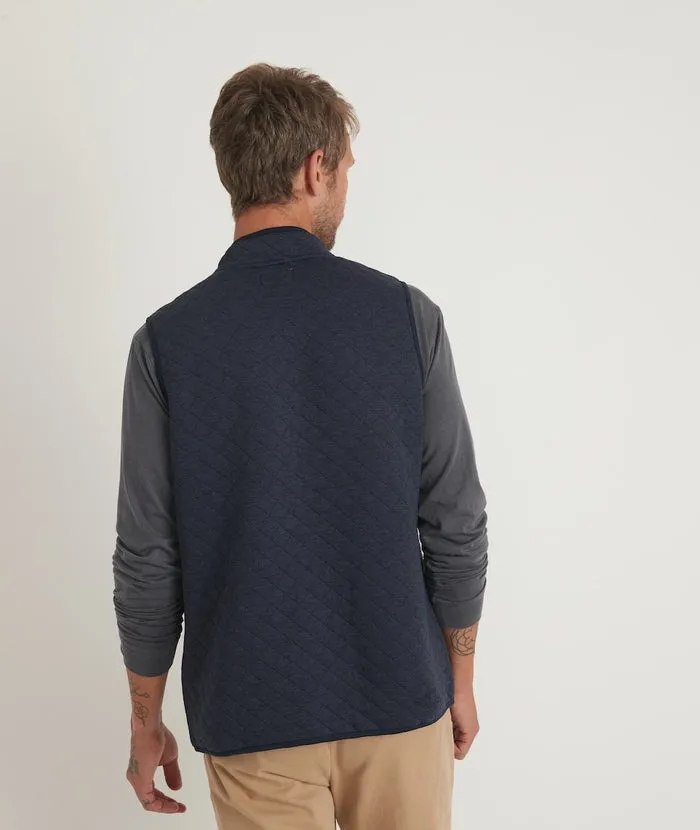 Men's Corbet Full Zip Vest in Navy