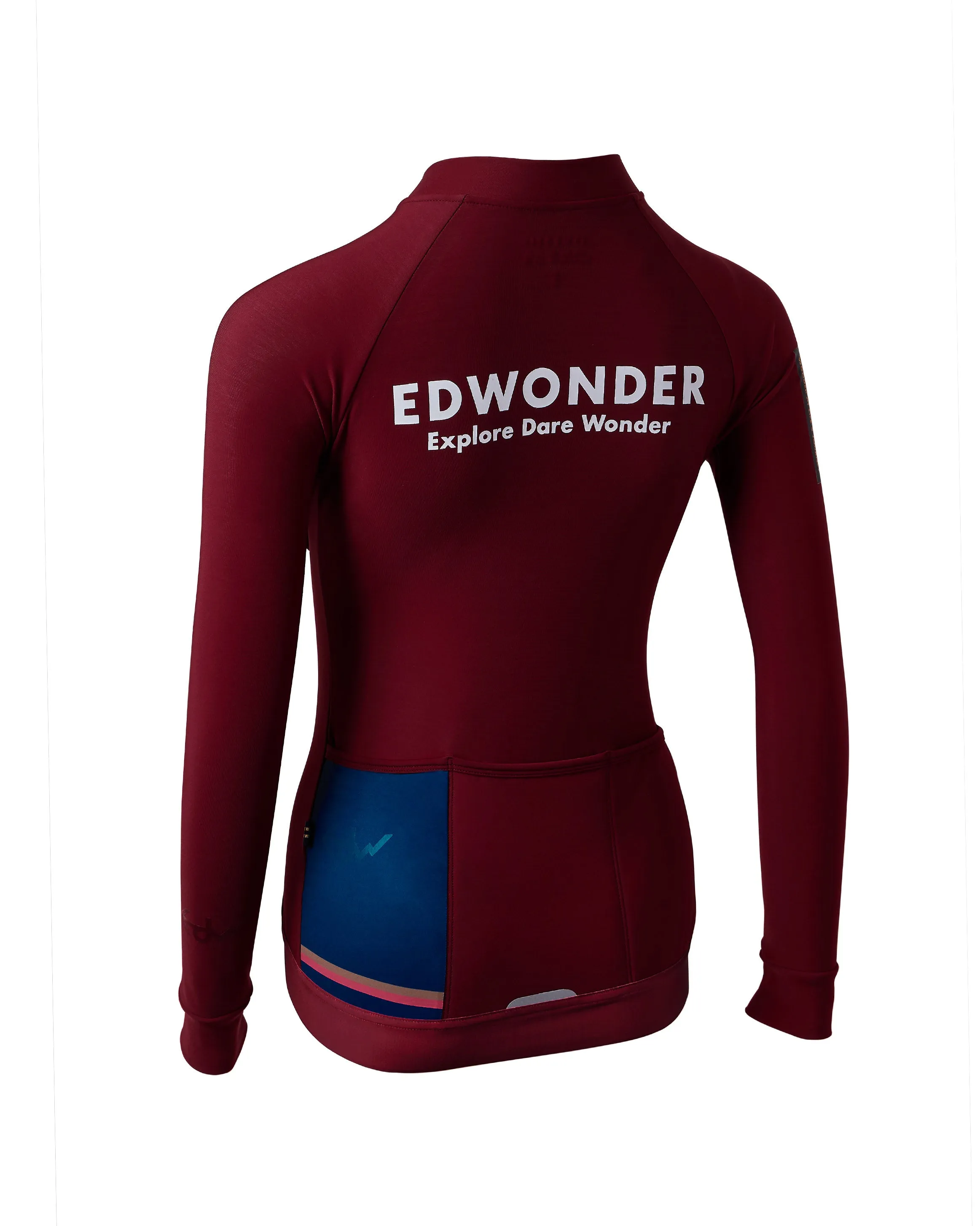 Men's EdW Edition Thermal Long Sleeve Jersey - Oak Maroon