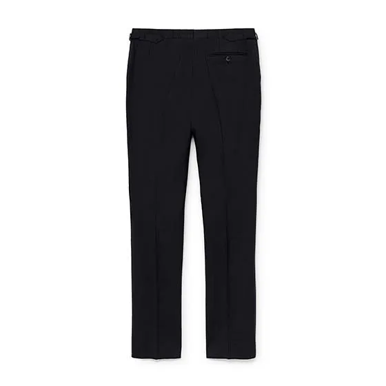 Men's Hackett, Stretch Wool & Cotton Trousers in Charcoal