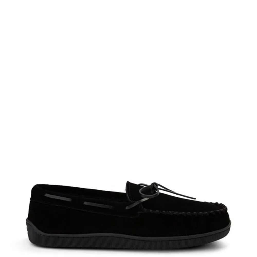 Mens Minnetonka Pile Lined Hardsole Slipper