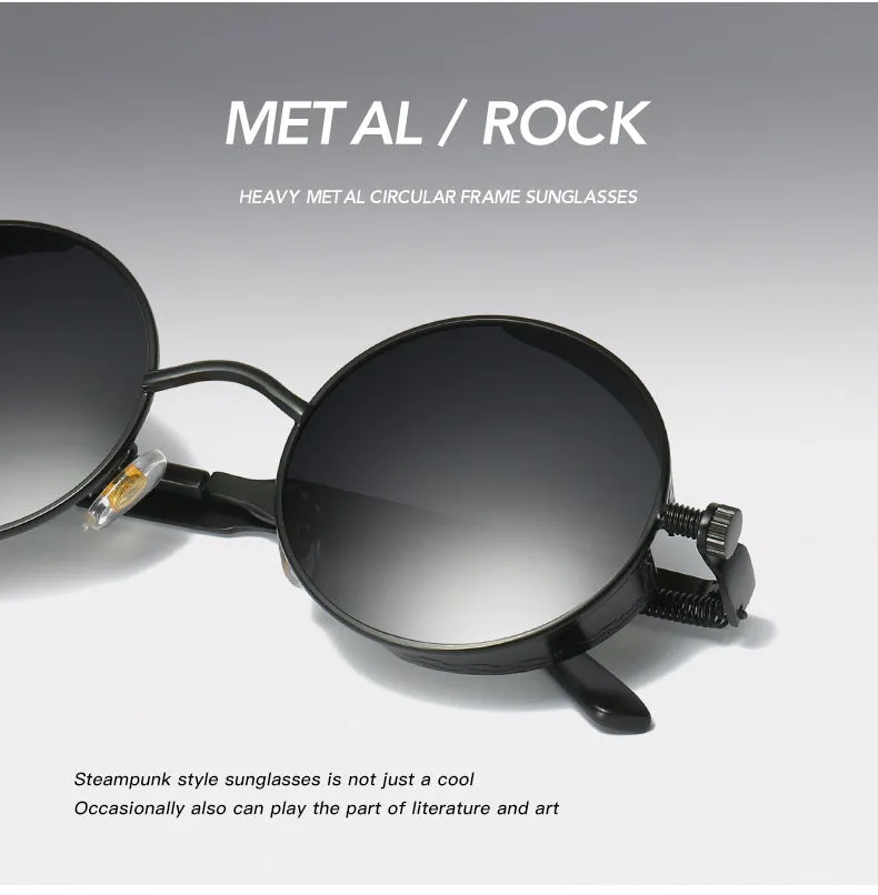 Metal Frame Steampunk Sunglasses