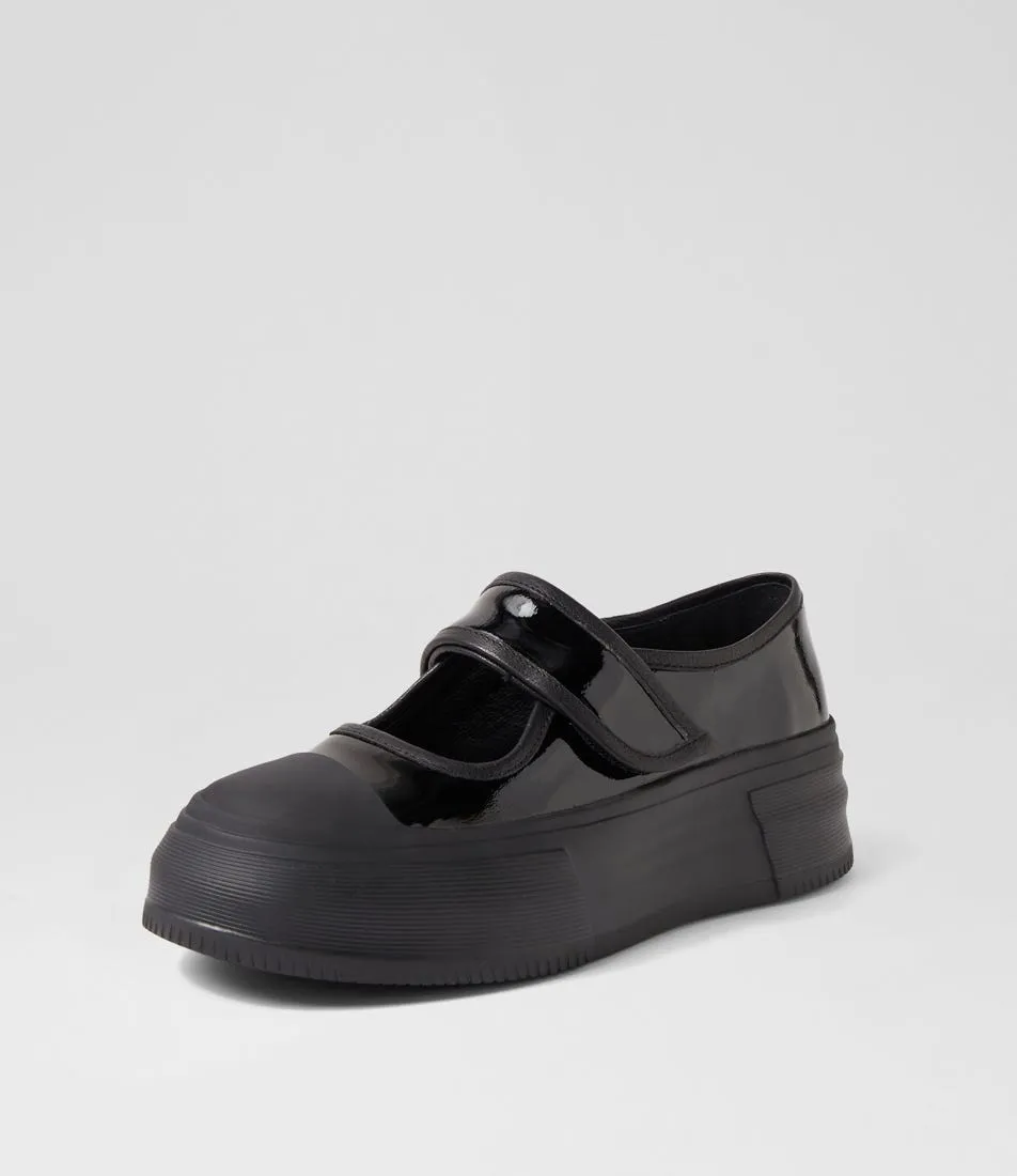 MIDAS Addal Black Patent Leather Sneakers