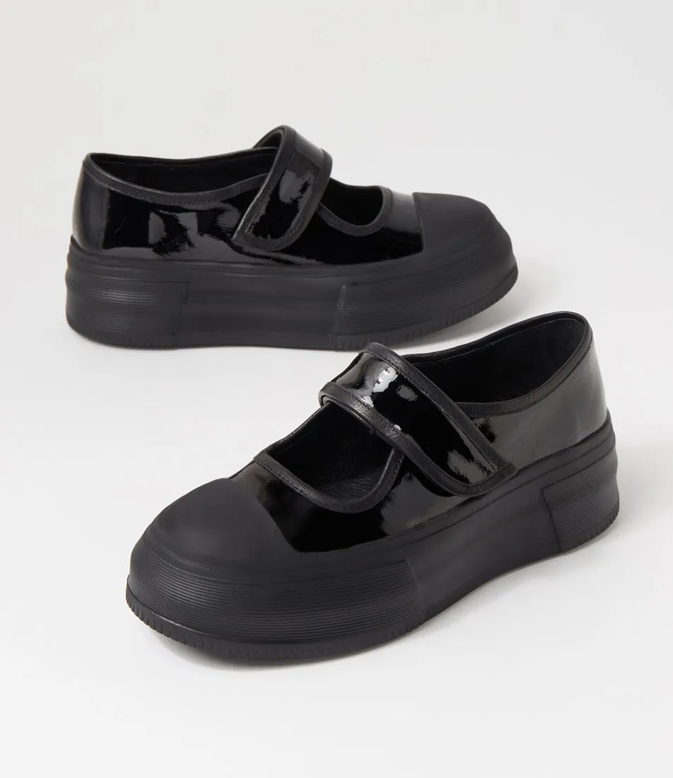 MIDAS Addal Black Patent Leather Sneakers