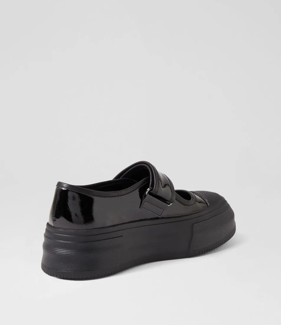 MIDAS Addal Black Patent Leather Sneakers