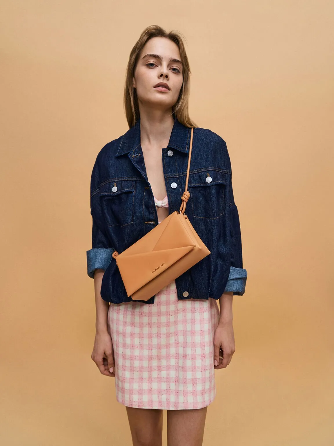 Midori Geometric Shoulder Bag - Toffee