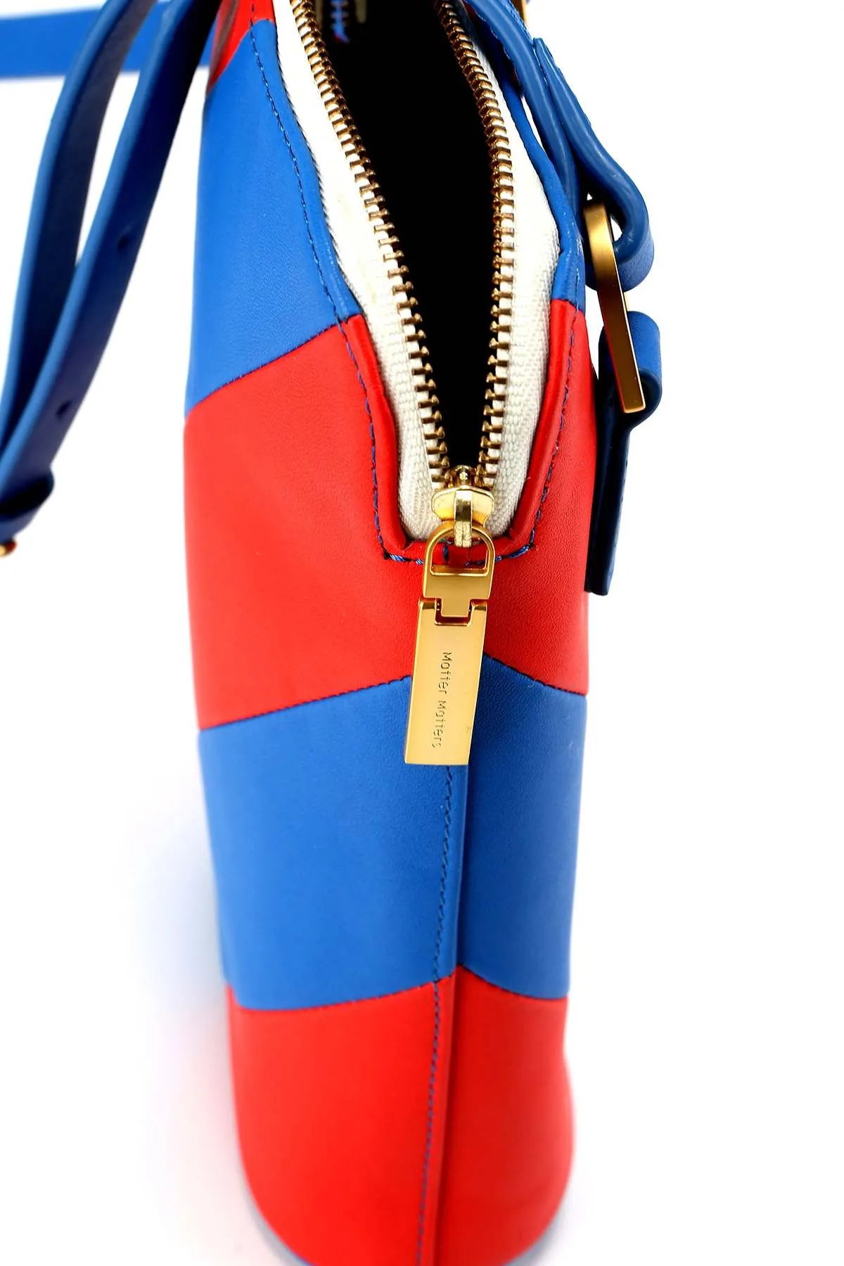 Mini Hama Shoulder Bag -  Red / Ultramarine