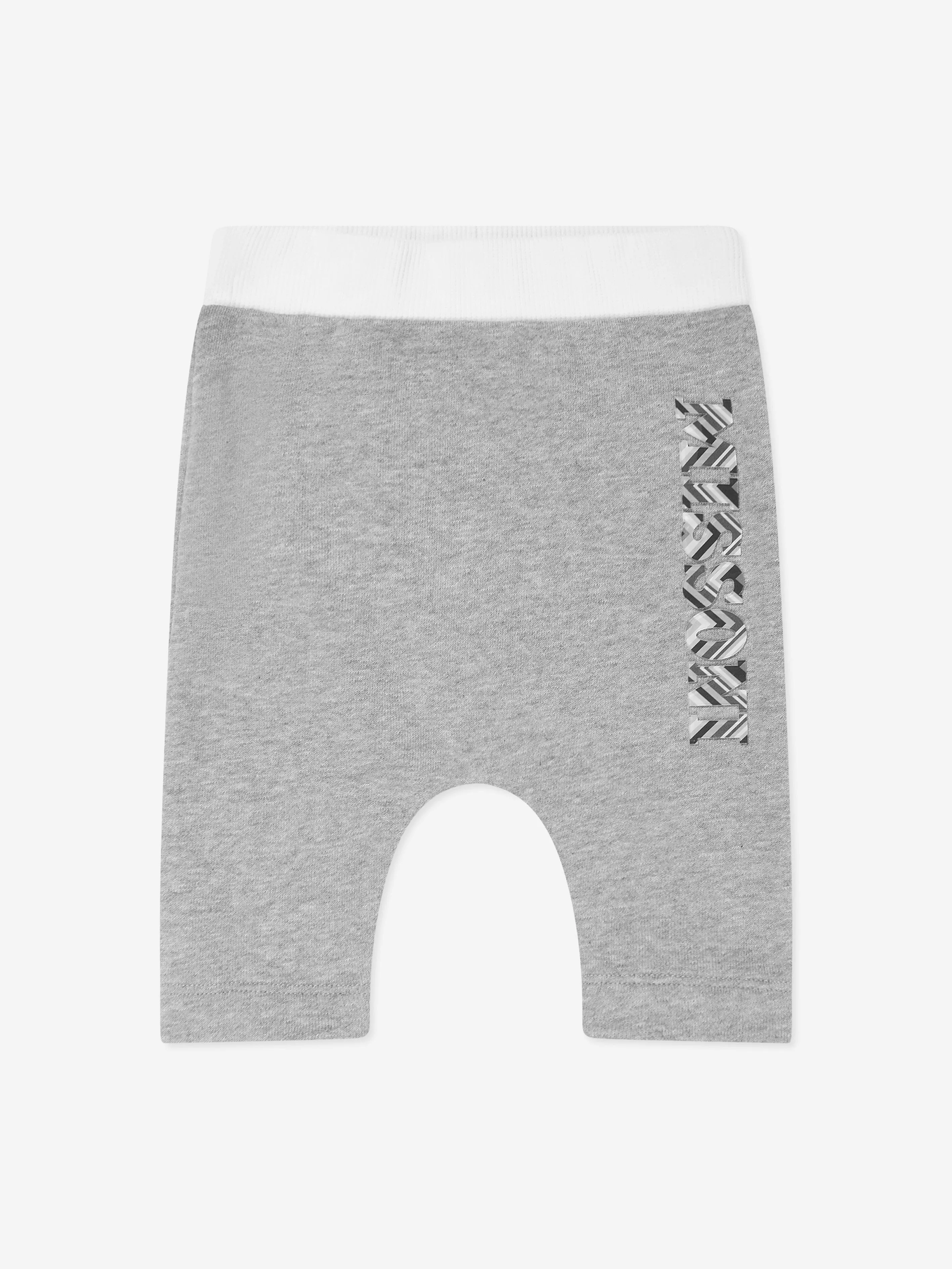 Missoni Baby Boys Zigzag Logo Joggers in Grey