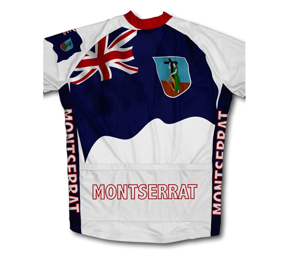 Montserrat Flag Winter Thermal Cycling Jersey