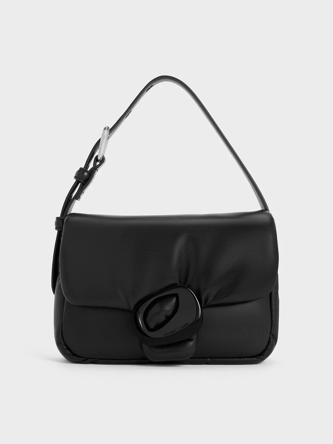 Moore Padded Shoulder Bag - Noir