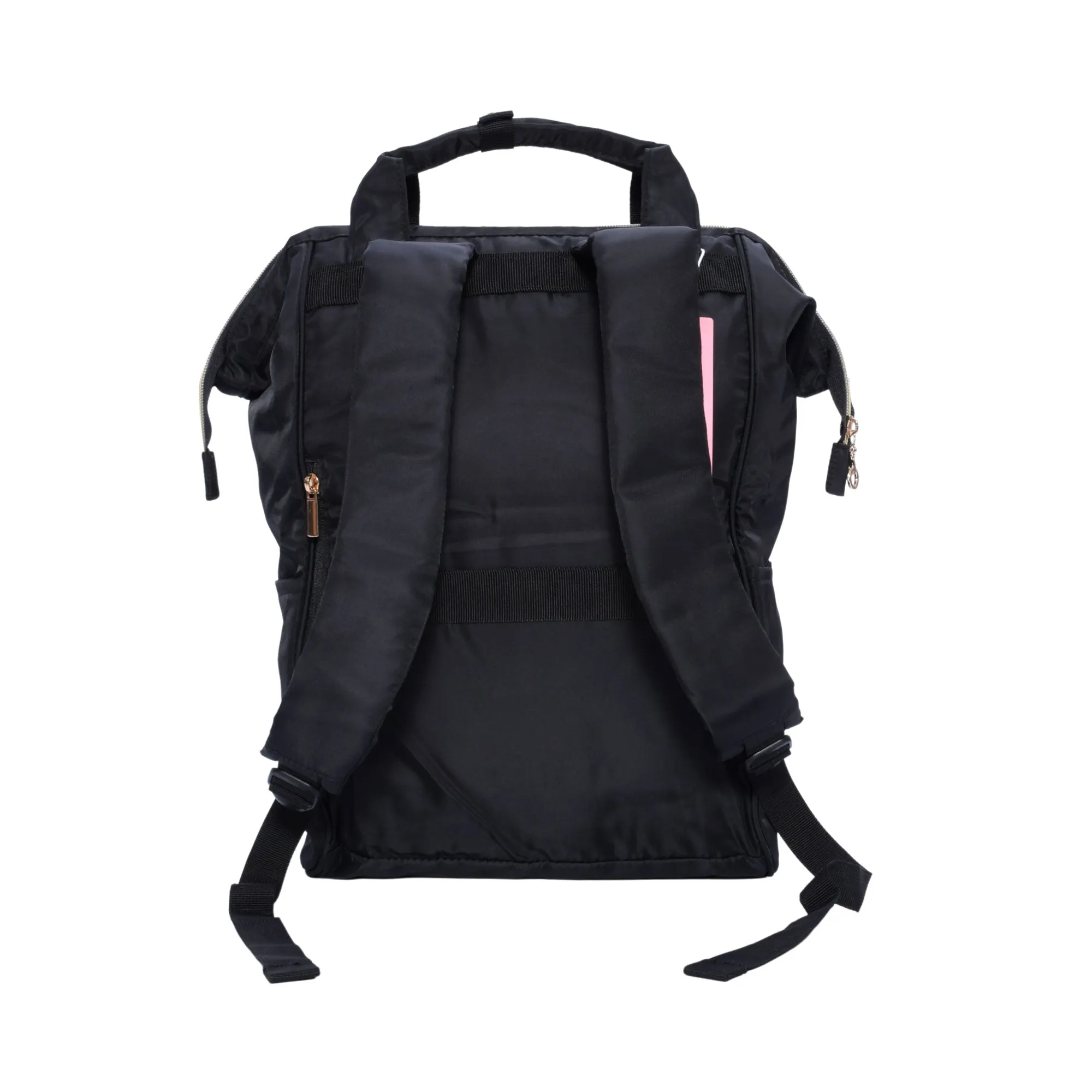 Mosafer Bag-Smart Polyester Black Laptop Backpack, Size : 28.5X19X43cm 15.6 inch