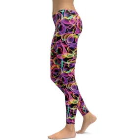 Neon Heart Leggings