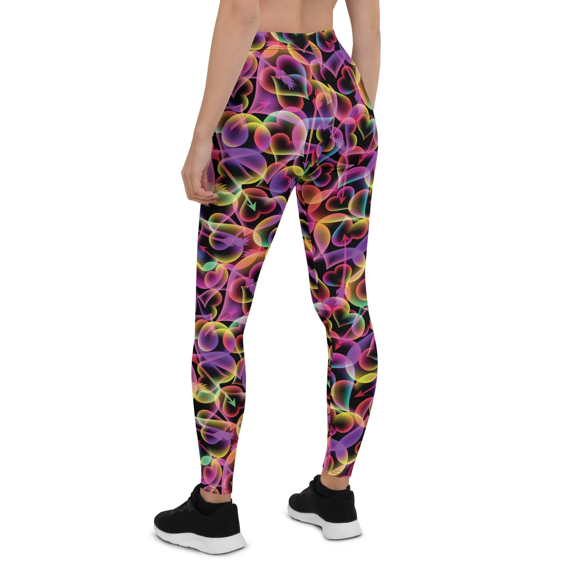 Neon Heart Leggings