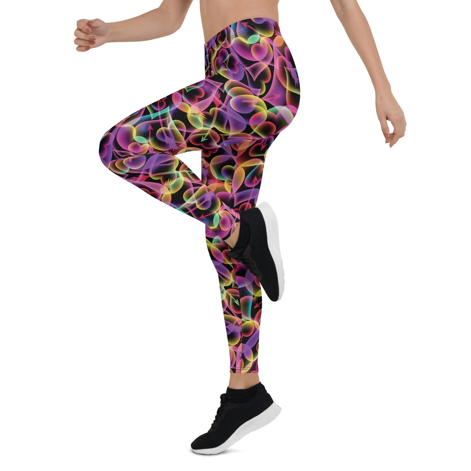 Neon Heart Leggings