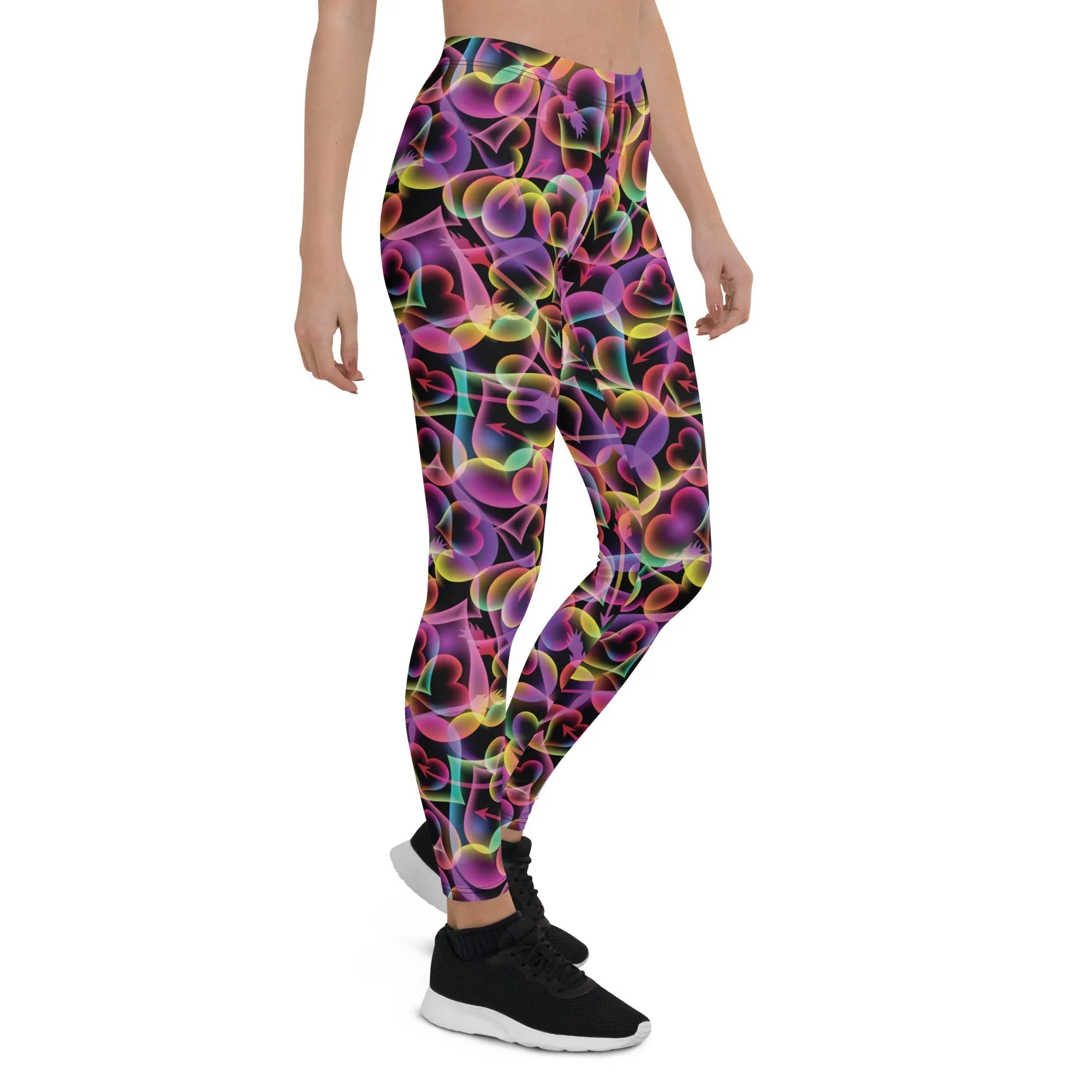 Neon Heart Leggings