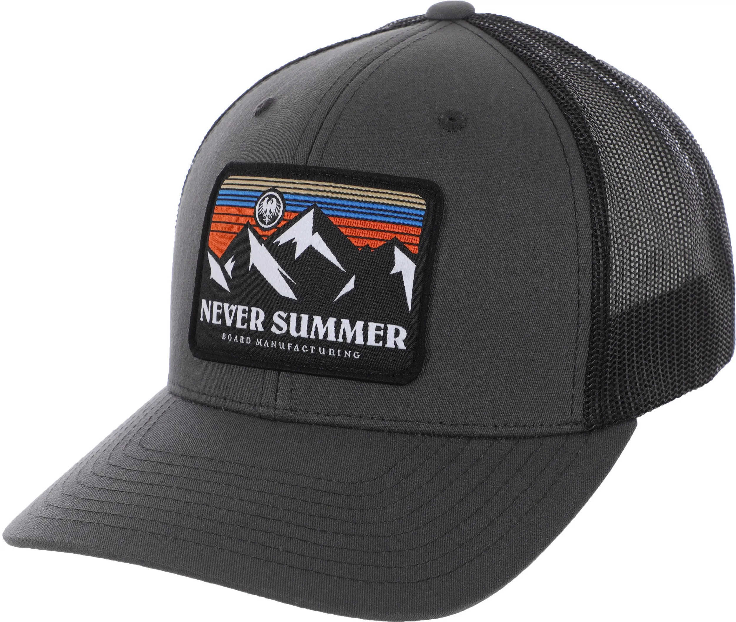 Never Summer Retro Sunset Trucker Hat