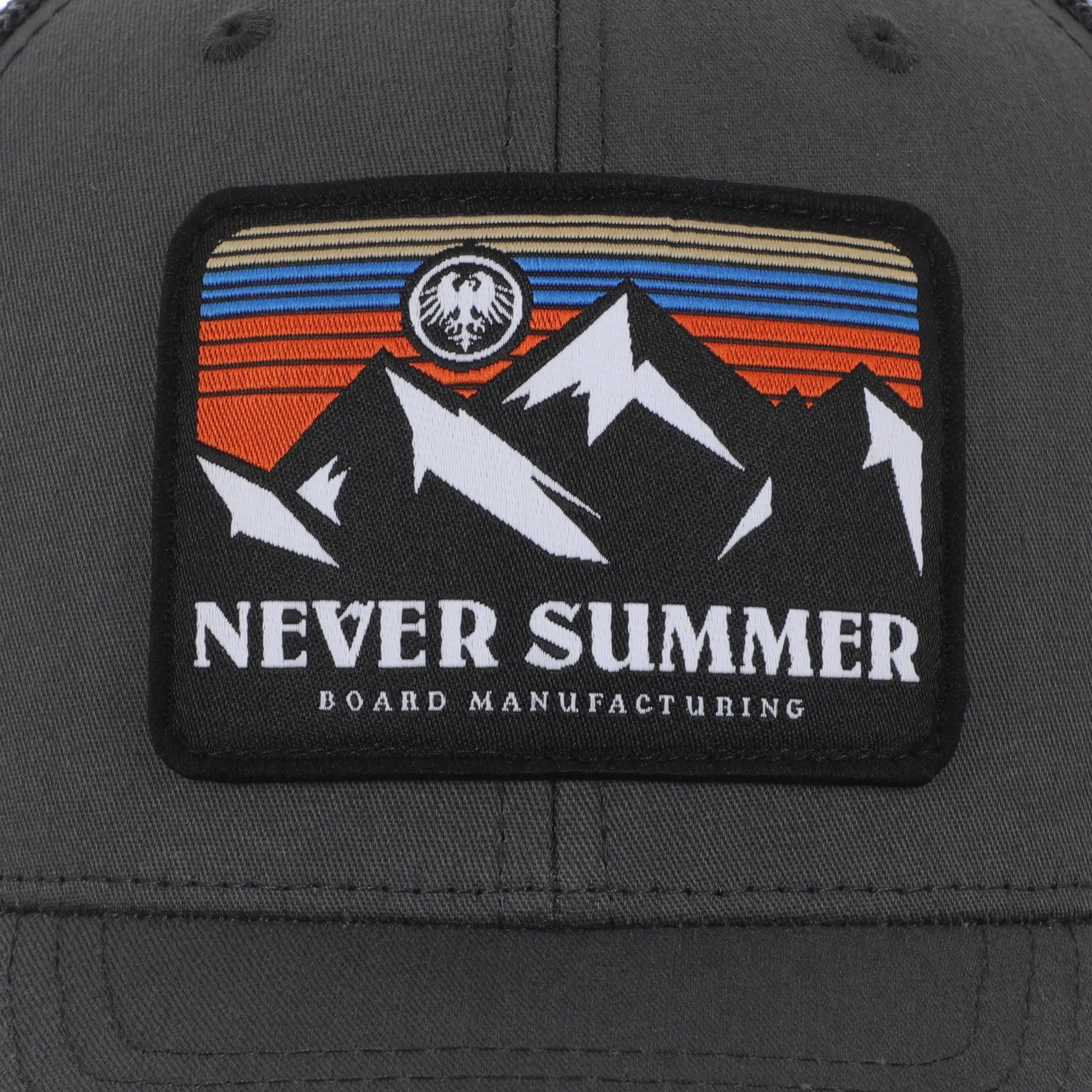 Never Summer Retro Sunset Trucker Hat