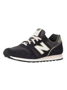 New Balance 373 Suede Trainers - Black