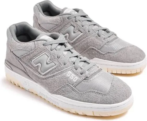 New Balance 550 logo-embossed leather sneakers White