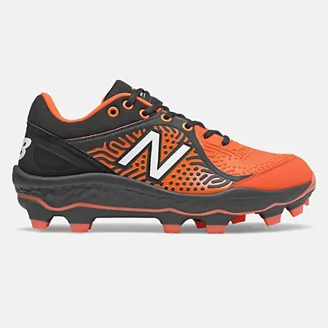 New Balance - Men's Black/Orange 3000v5 Fresh Foam Molded Cleat (PL3000T5)