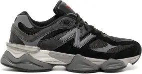 New Balance platform-sole lace-up trainers Black