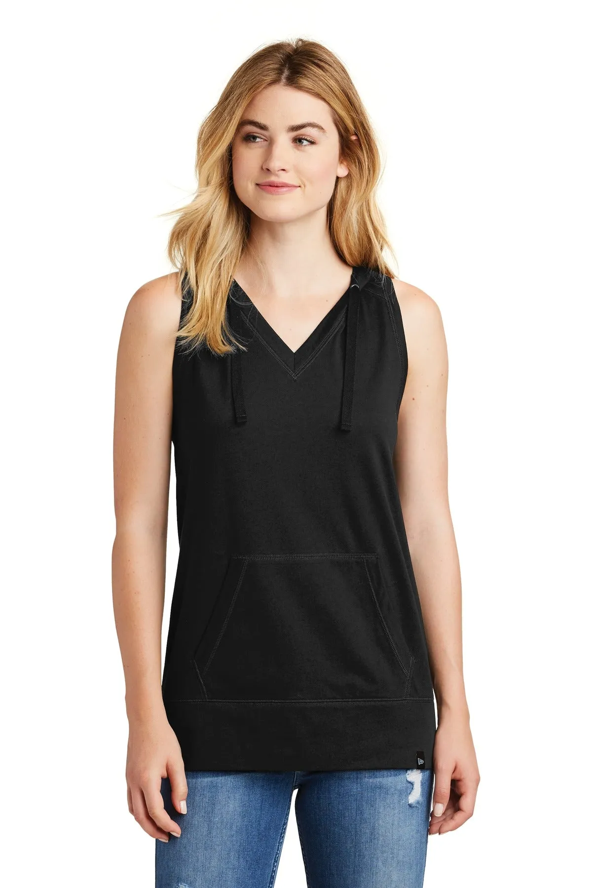 New Era Women's Heritage Blend Hoodie Tank. LNEA106