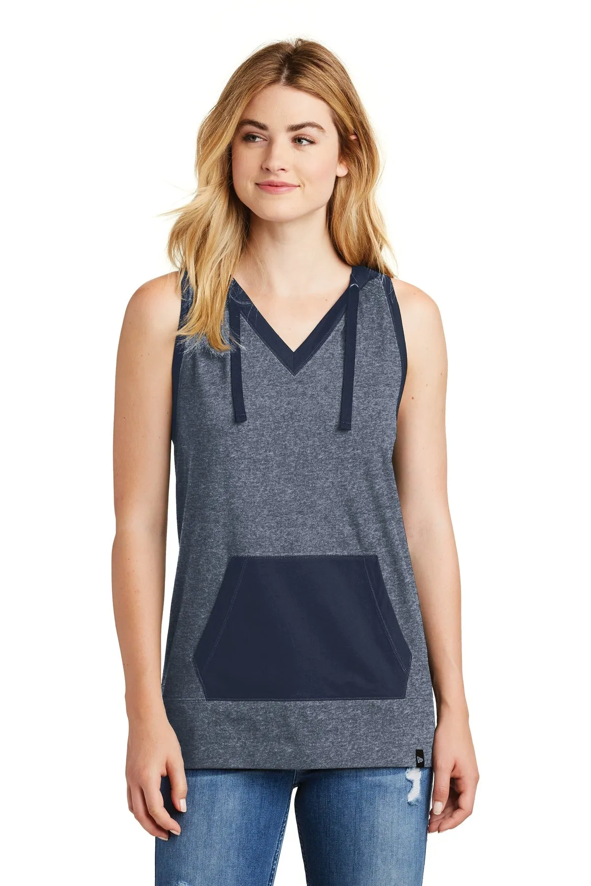 New Era Women's Heritage Blend Hoodie Tank. LNEA106