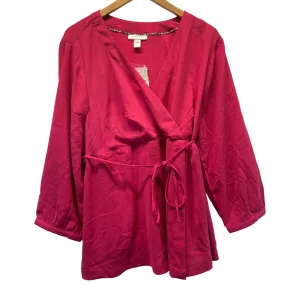 *New* Motherhood Maternity Raspberry Babydoll Maternity Blouse | New With Tags - Size  XX-Large