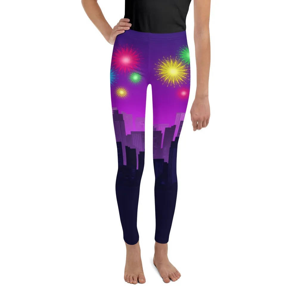 New Year City Youth Leggings