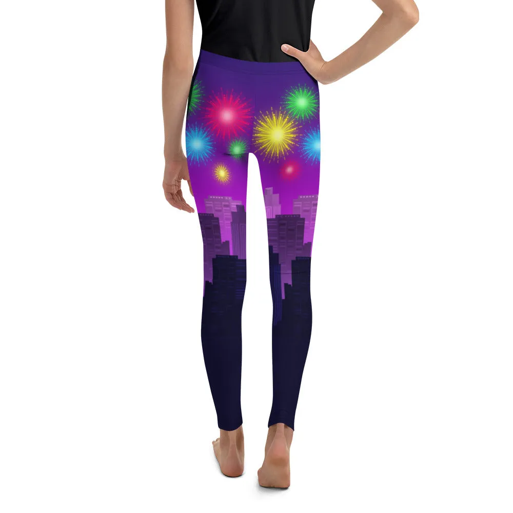 New Year City Youth Leggings