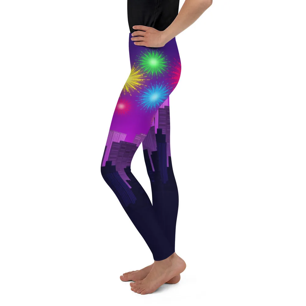 New Year City Youth Leggings