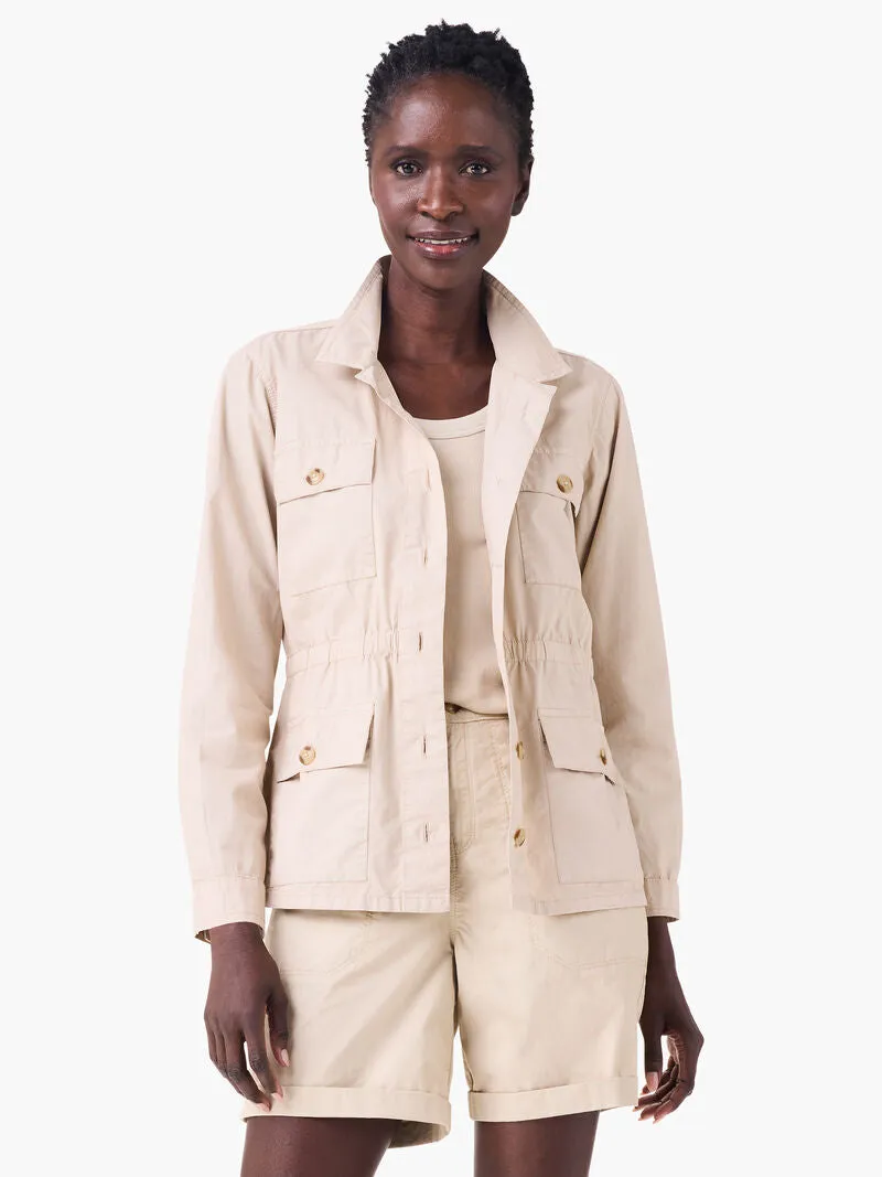 NIC+ZOE M241502 Pocket Poplin Jacket