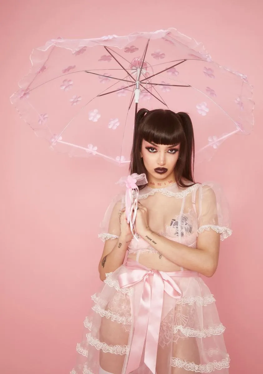 Oh Delicate Me Mesh Umbrella-