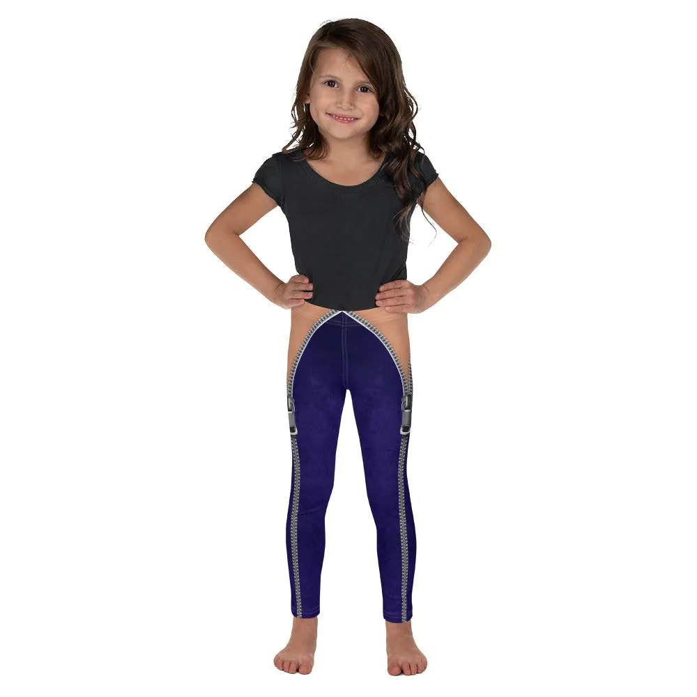 Open Zipper Kid's Leggings