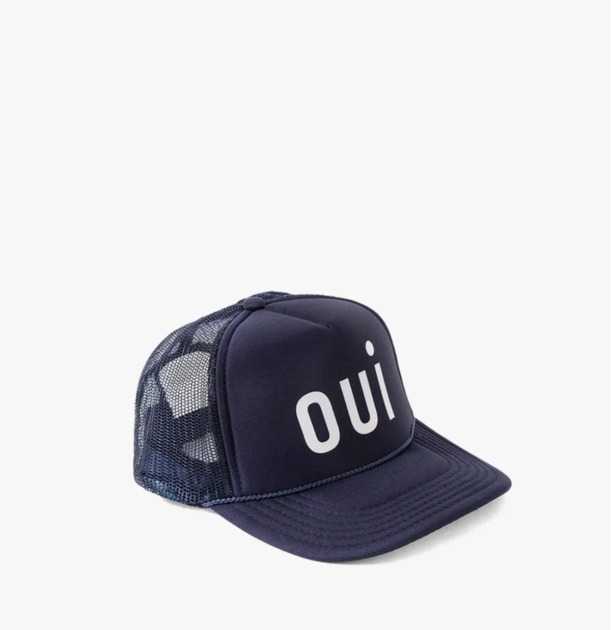 OUI Trucker Hat - Navy Blue