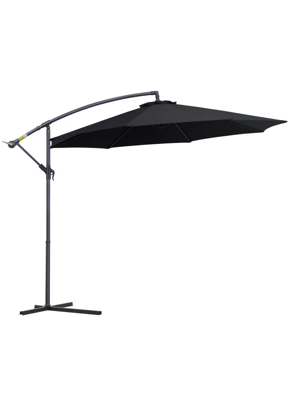 Outsunny Garden Cantilever Parasol Patio Banana Umbrella (3m)