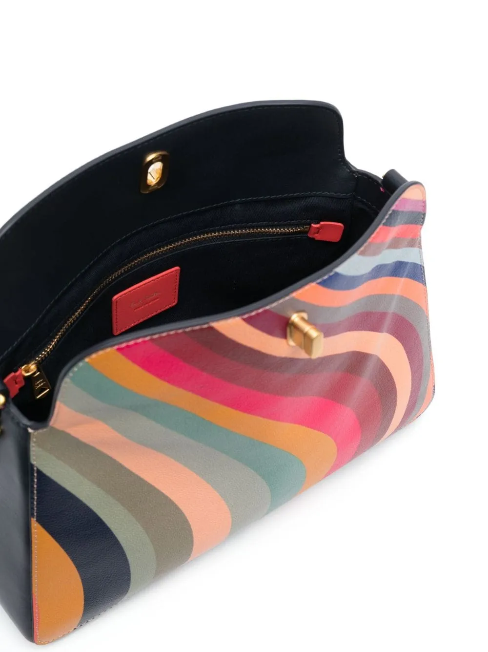 Paul Smith    Paul Smith Swirl Leather Shoulder Bag