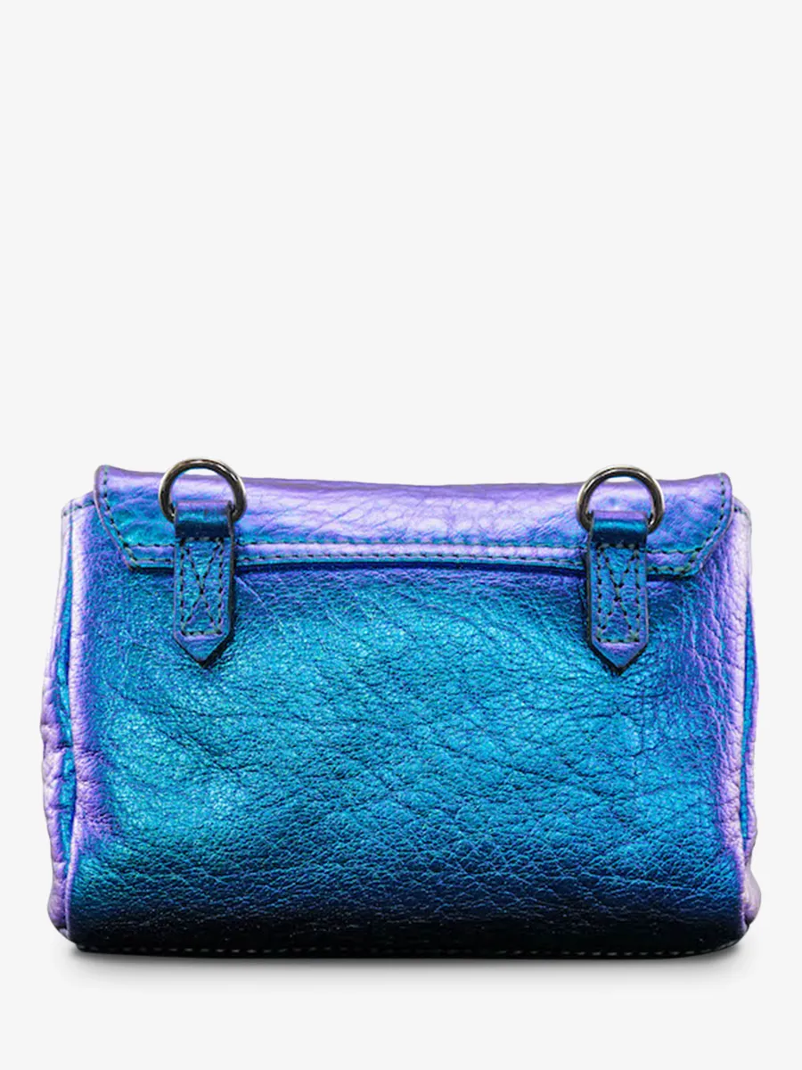 paulmarius leather shoulder bag for women Blue - Suzon S Scarabee | PAUL MARIUS