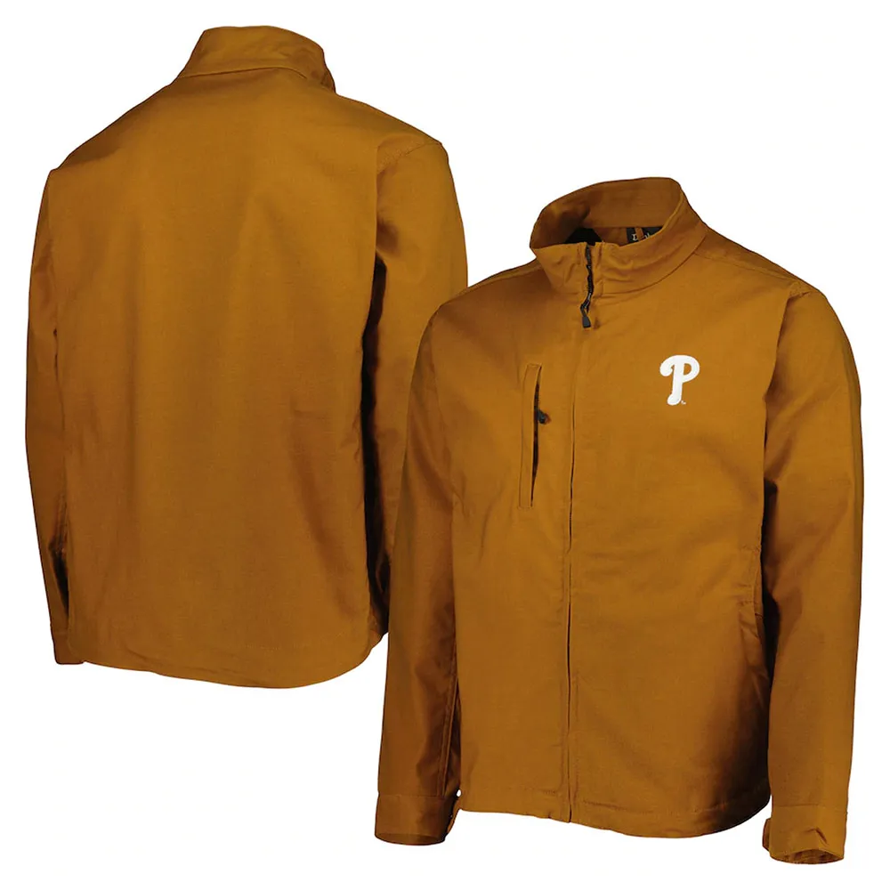 Philadelphia Phillies Tri-Blend Journey Tan Brown Cotton Jacket