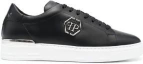 Philipp Plein Hexagon low-top leather sneakers Black