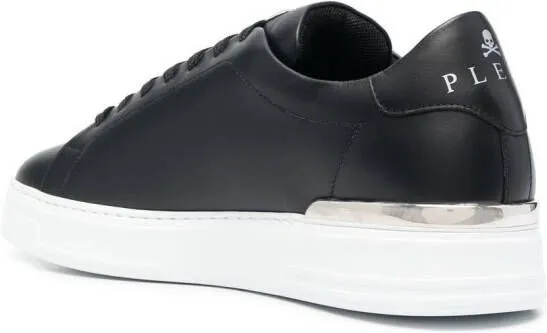 Philipp Plein Hexagon low-top leather sneakers Black