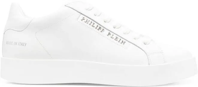 Philipp Plein low-top leather sneakers White