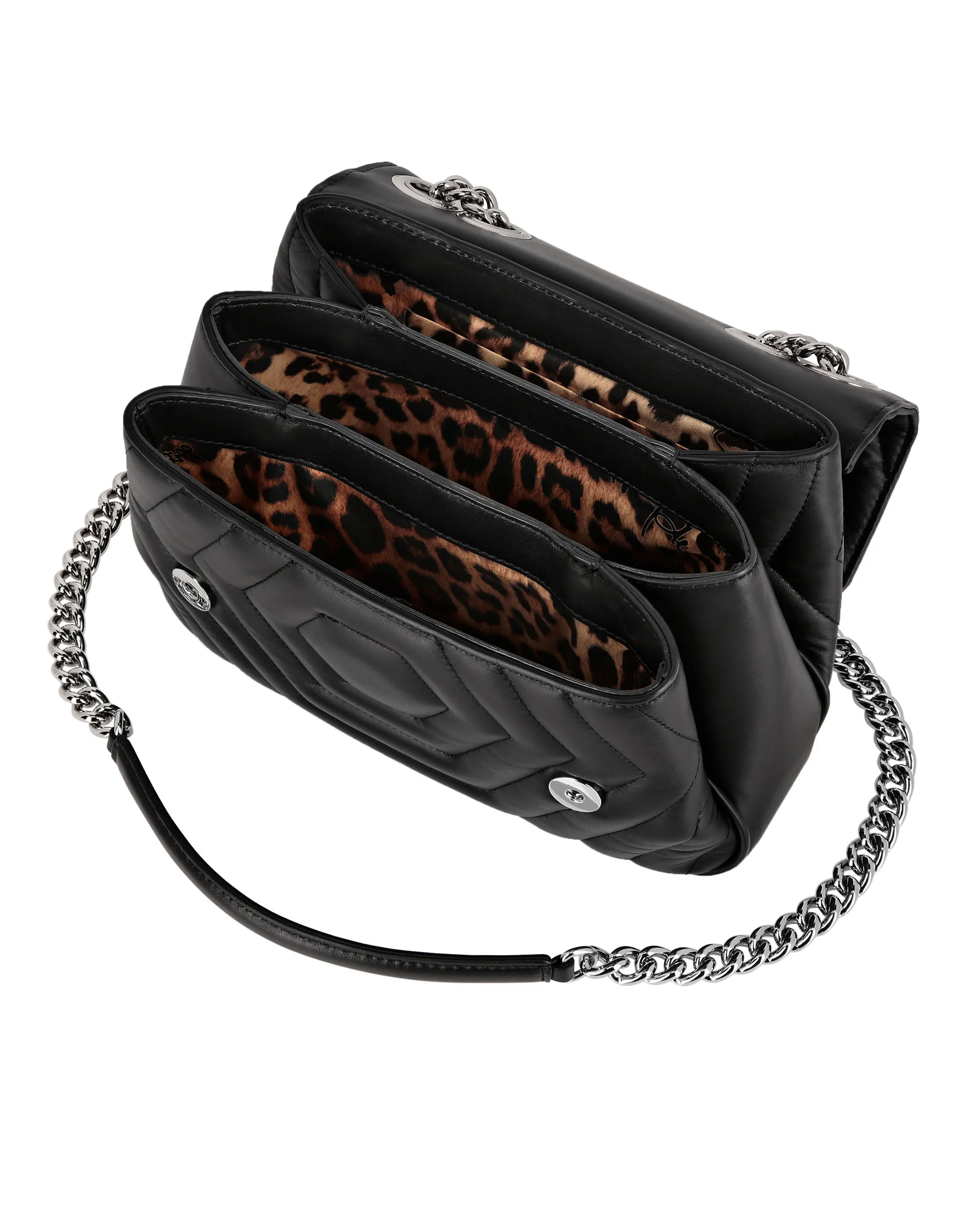 PHILIPP PLEIN Nappa Shoulder Bag Hexagon