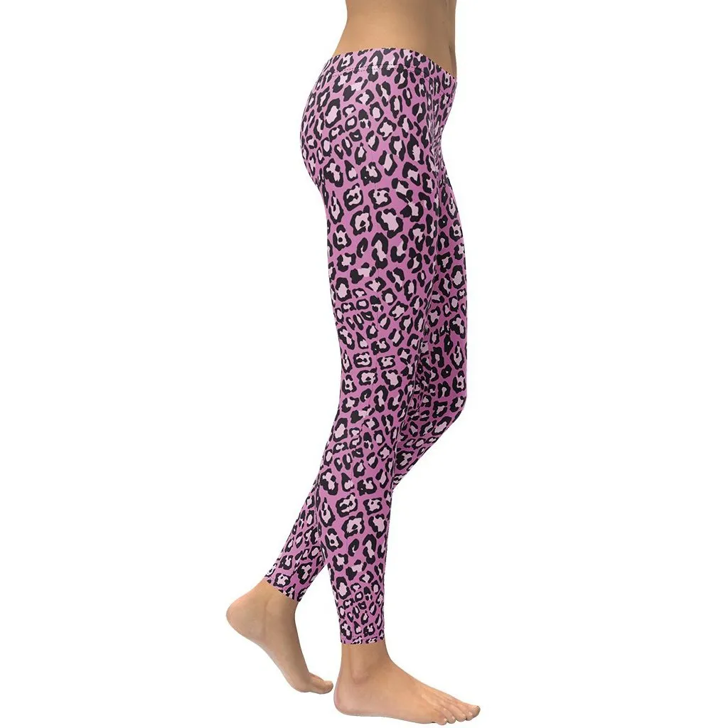 Pink Leopard Leggings