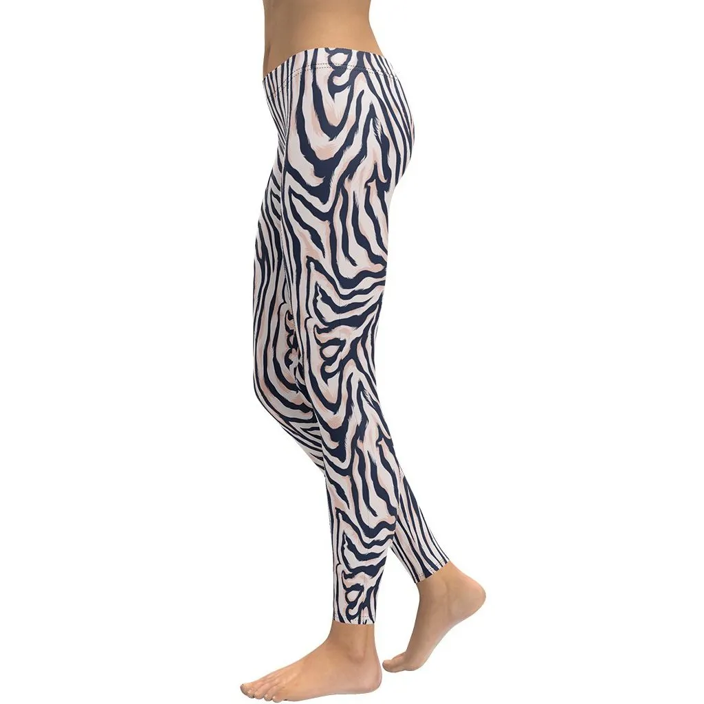 Pinkish Zebra Leggings