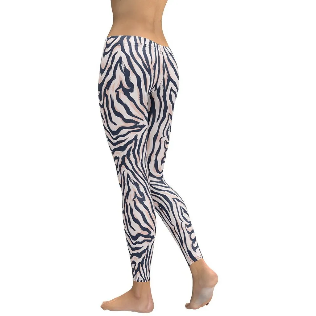 Pinkish Zebra Leggings