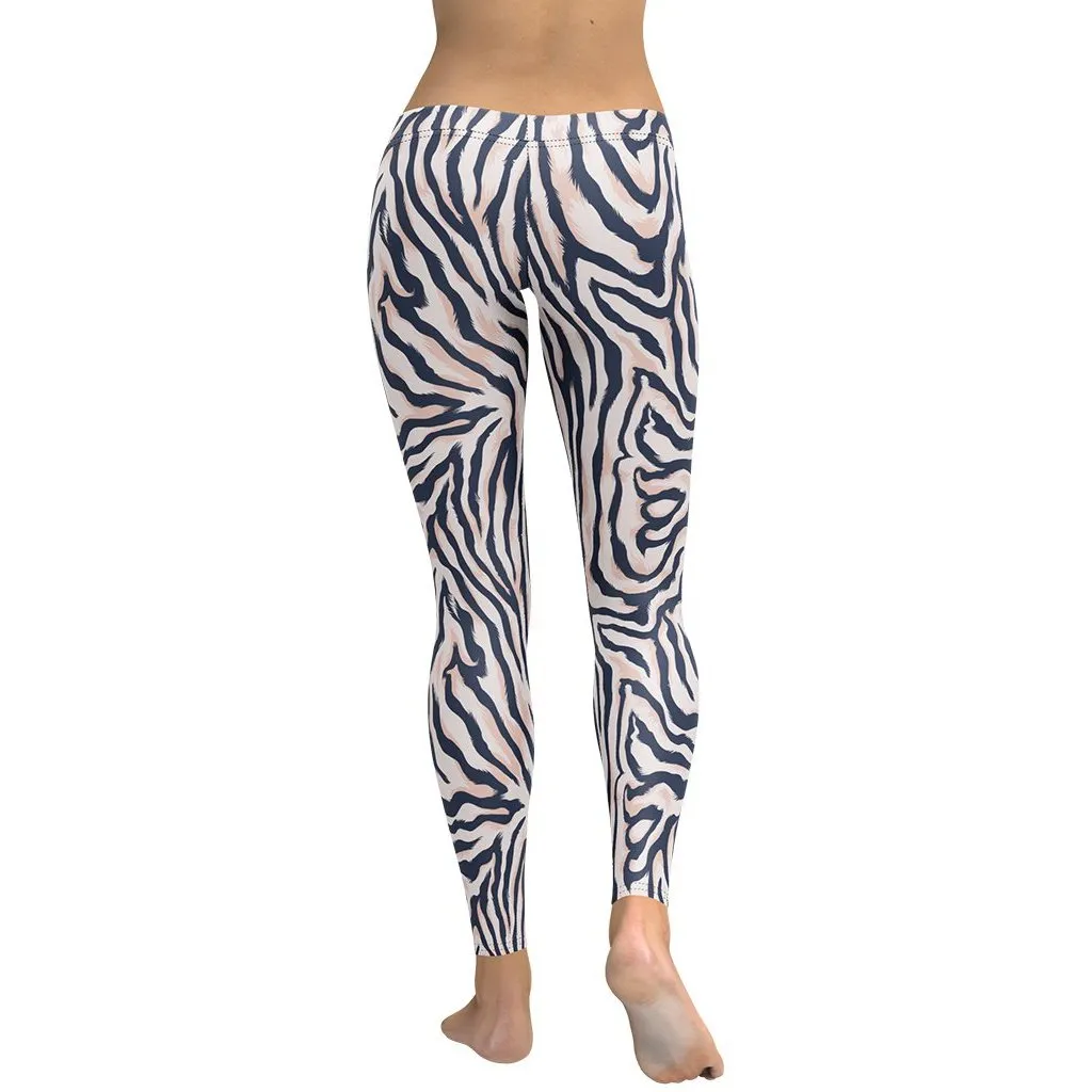 Pinkish Zebra Leggings