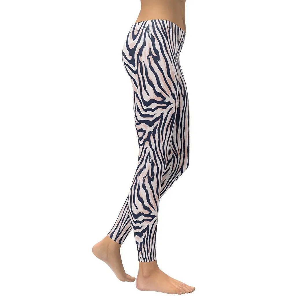 Pinkish Zebra Leggings