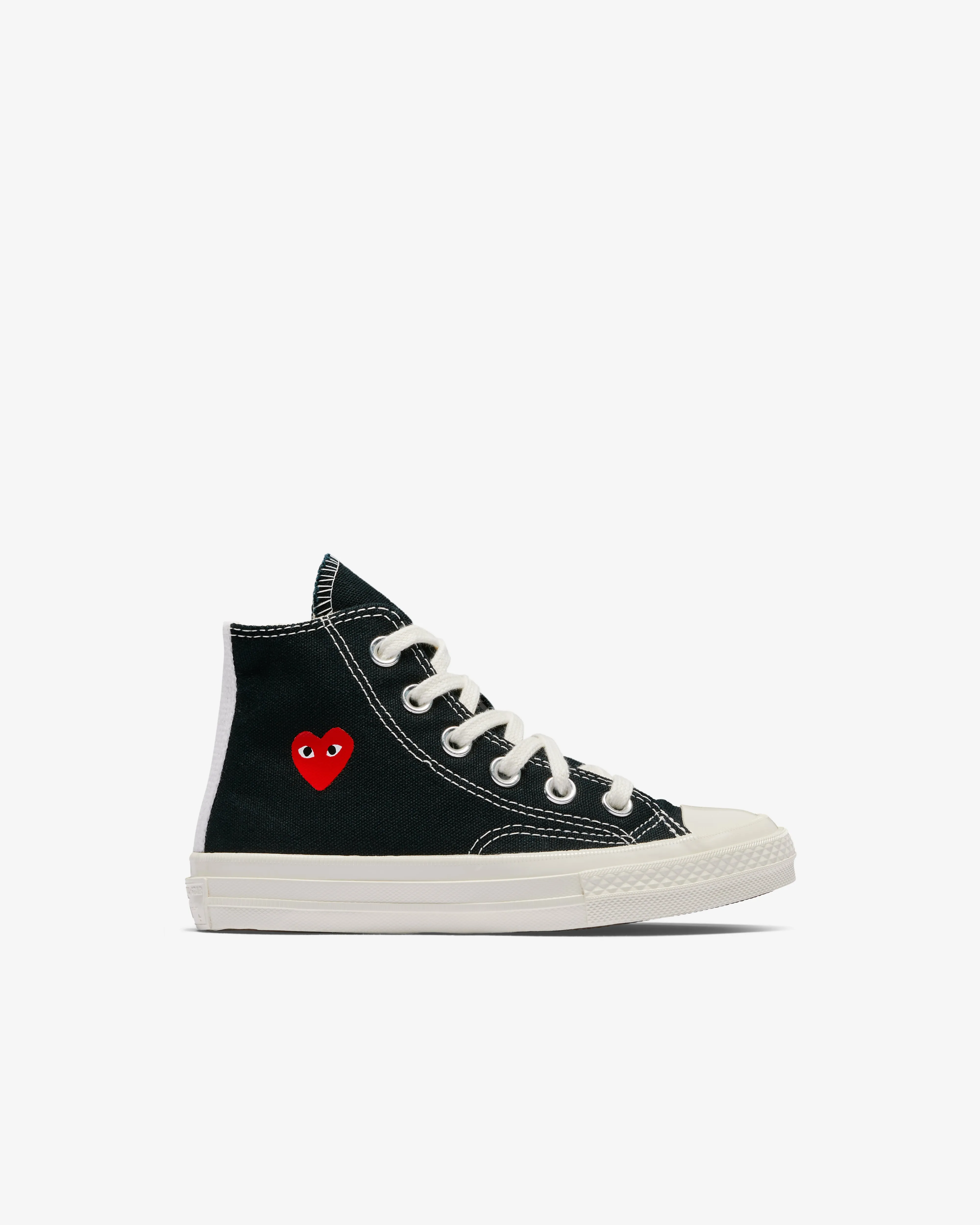 Play Converse Kids' Small Red Heart All Star 70's High Sneakers  Black