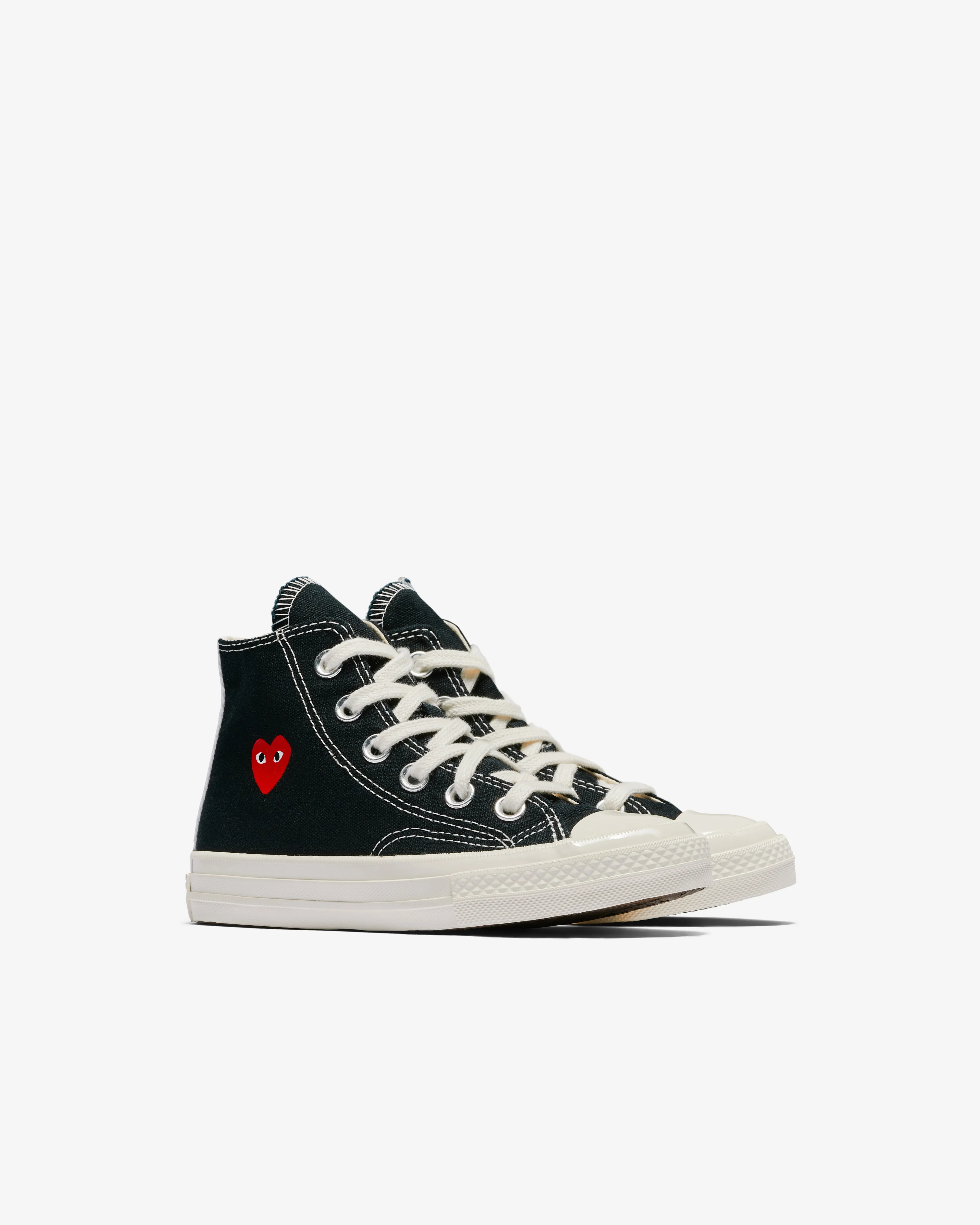 Play Converse Kids' Small Red Heart All Star 70's High Sneakers  Black