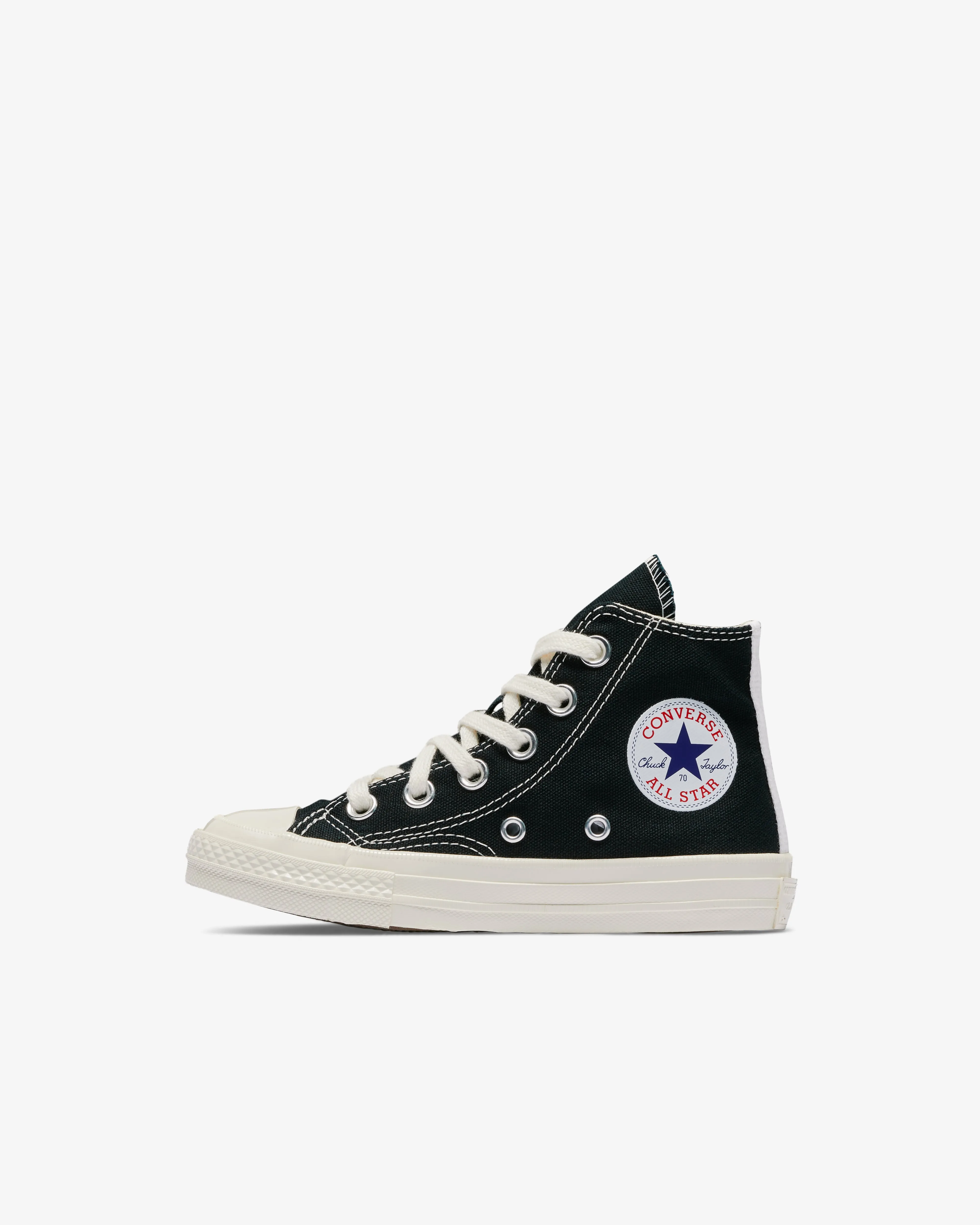 Play Converse Kids' Small Red Heart All Star 70's High Sneakers  Black